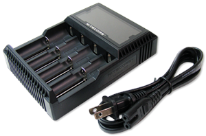 Nitecore D4 Digicharger 4 Bay Universal Battery Charger for Li-ion/IMR/LiFePO4 & Ni-MH/Ni-Cd Batteries - CE Listed Questions & Answers